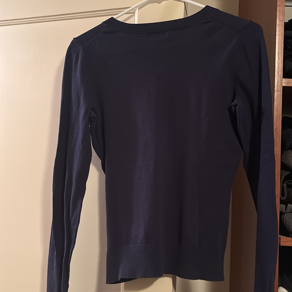 Lilly Pulitzer extra small women's V-neck sweater navy blue - Picture 6 of 6
